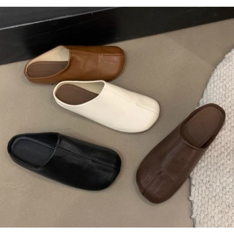 Street Fashion Female - Nieuwe Mode Tabi Ninja Flats Lederen