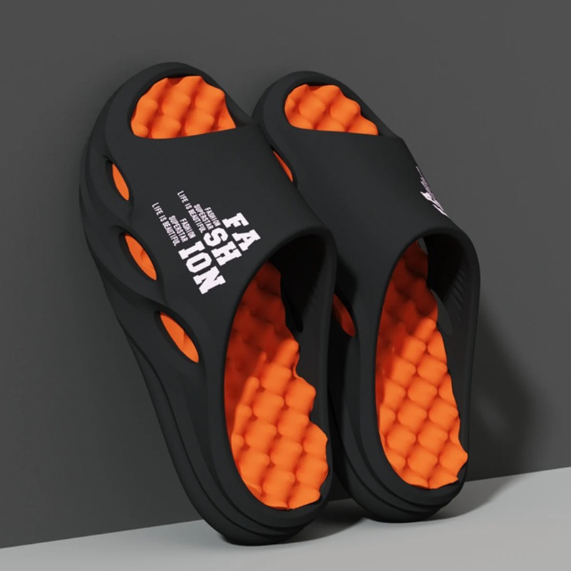 Street Fashion Style Male - Herenslippers, massage slippers, binnen/buitenshuis sandalen, strandslippers,