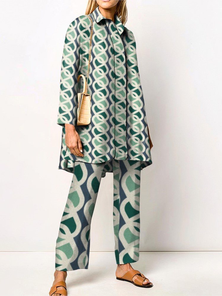 Street Fashion China Girl - Herfst Nieuwe Losse Vintage Gedrukte Broek