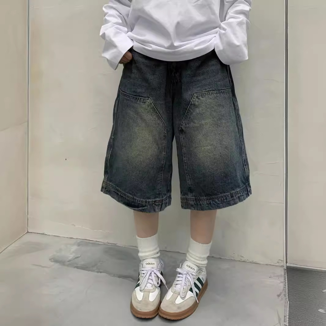 Street Fashion Jeans - Vrouwen Y2K Vintage Baggy Jean Shorts