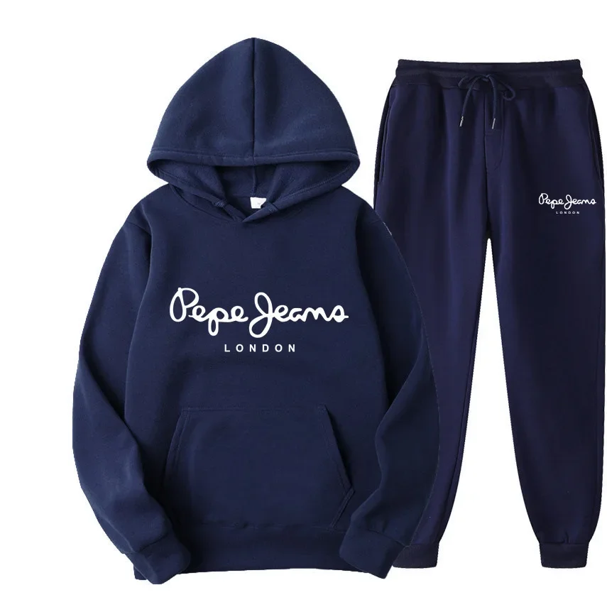 Street Fashion Female - Heren Dames Gedrukte Hoodie Trainingspak Tweedelige