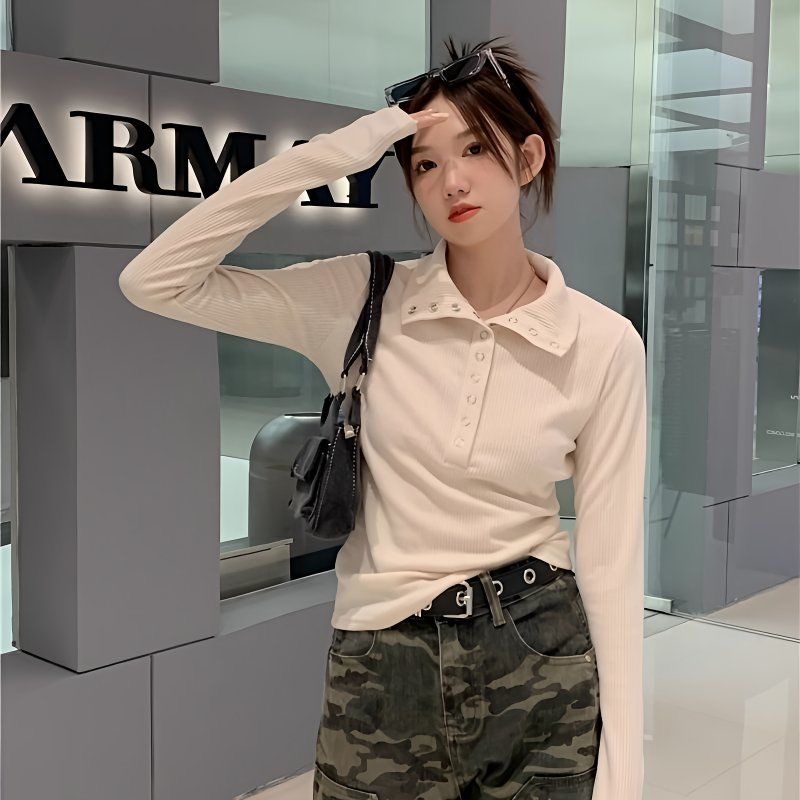 Street Fashion China Girl - Vrouwen Mode Slanke Shirts Met Lange