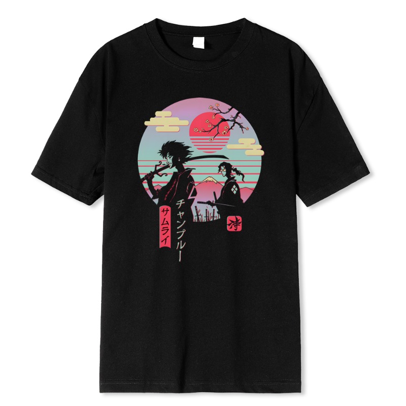 Street Fashion Style Male - 2 Japanse Samurai Walking Home Hip
