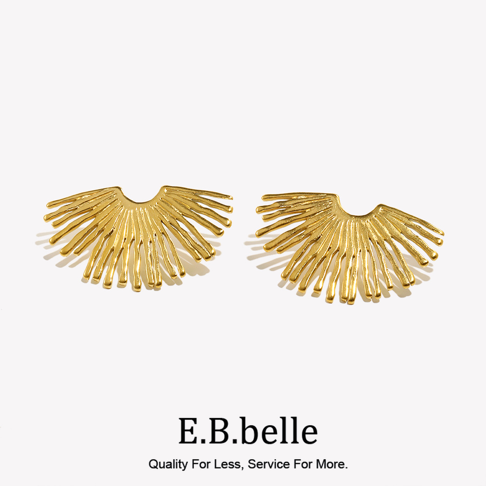 Street Fashion Earrings - Straat Overdreven Ray Waaiervormige Oorbellen Uniek
