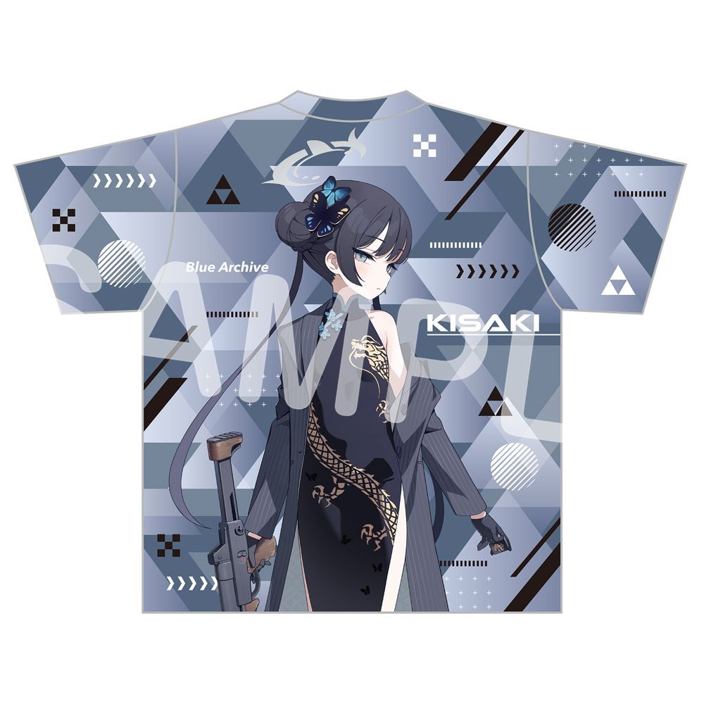 Street Fashion Female - Blauw Archief Ryūge Kisaki Grafische T-shirt