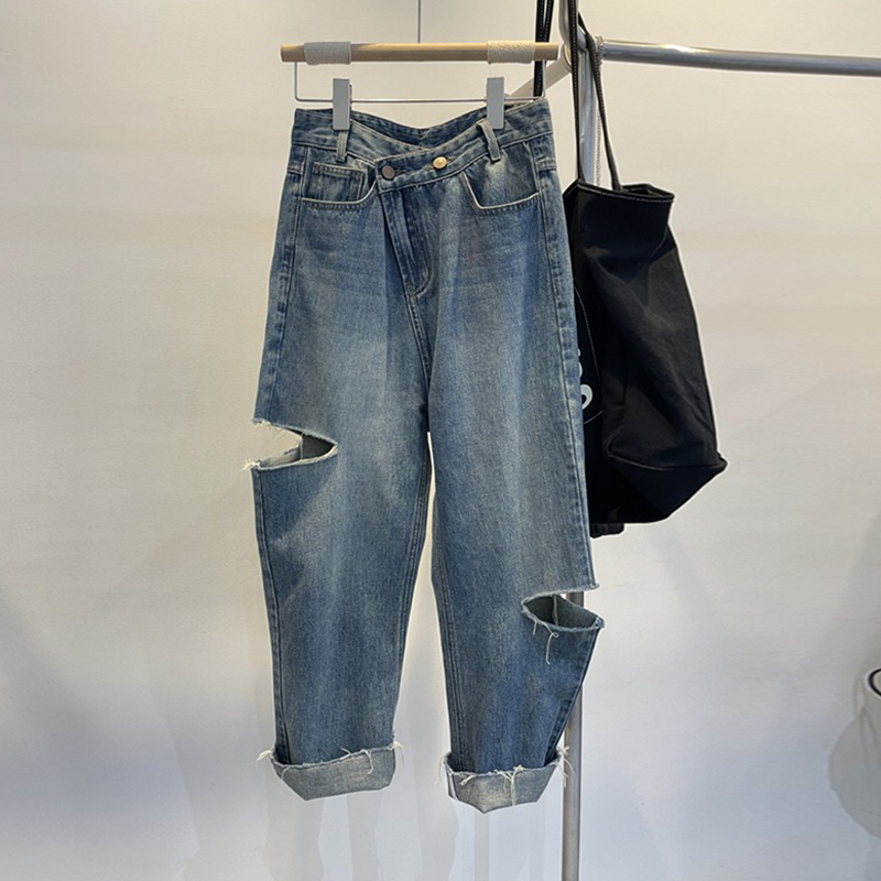 Street Fashion Jeans - Zomer Vrouwen Gescheurde Jeans Hoge Taille