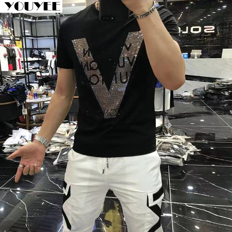 Street Fashion Style Male - T-shirt Designer Kleding Mannen Gemerceriseerde Katoen