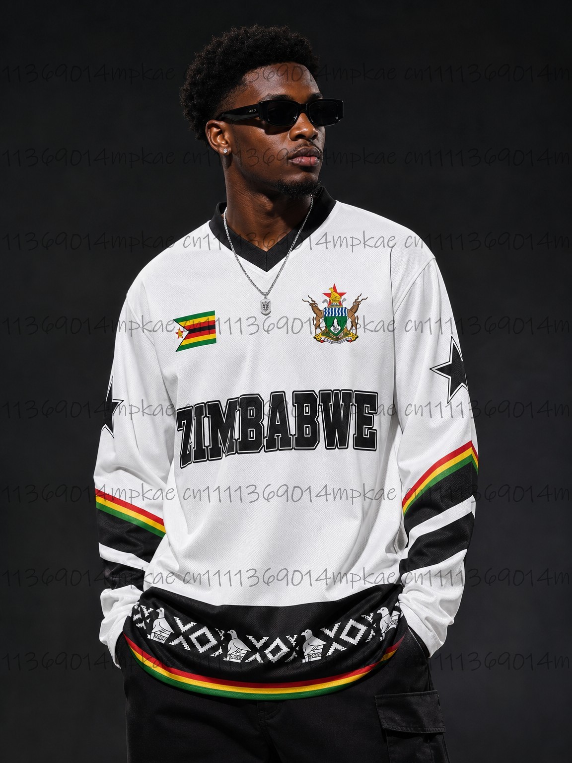 Street Fashion Style - Herfst Zimbabwe Etnische Streetstyle Geprinte Heren