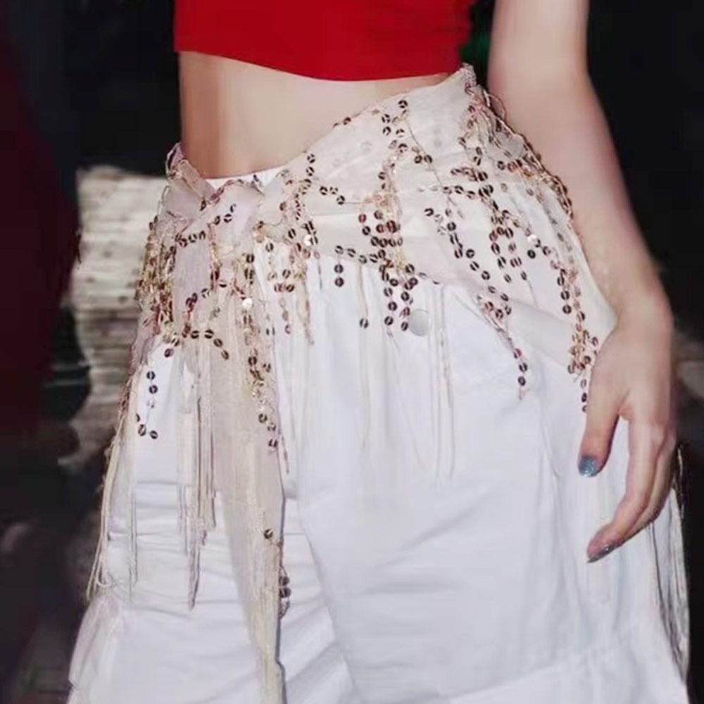 Mode Pailletten Buikdansriem J - Street Fashion India recensie en prijs