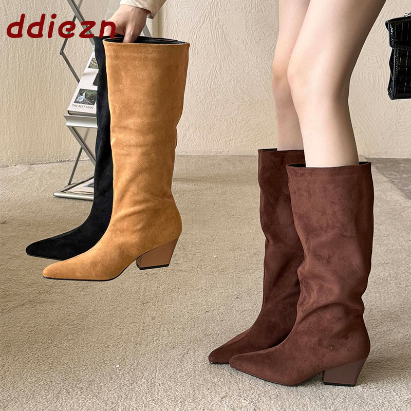 Mode Flock Dames Kniehoge Laar - Street Fashion Female recensie en prijs