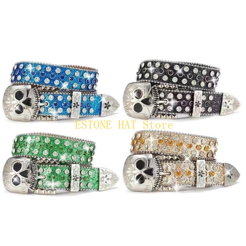 49MF Punk Schedel Gesp Riem vo - Street Fashion Reference recensie en prijs