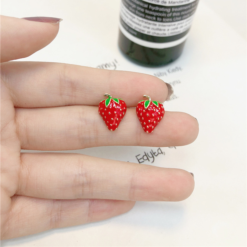 Acryl Aardbei Oorbellen Mode N - Street Fashion Earrings recensie en prijs