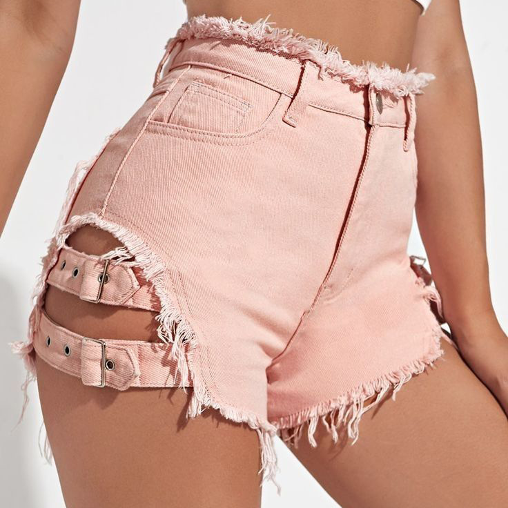 Dames denim shorts met hoge ta - Street Fashion Jeans recensie en prijs