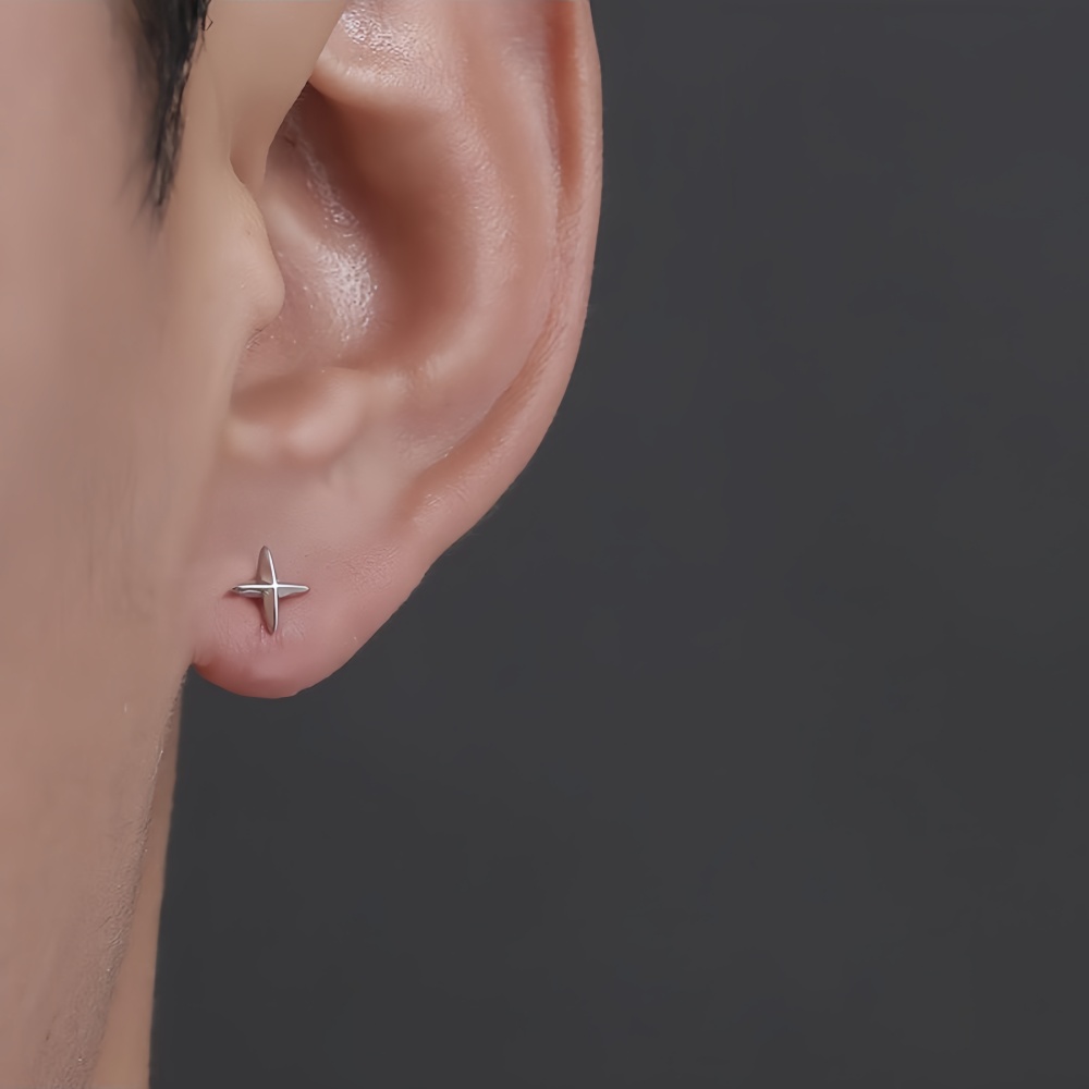 Eenvoudige Cross Stars Mannen  - Street Fashion Earrings recensie en prijs