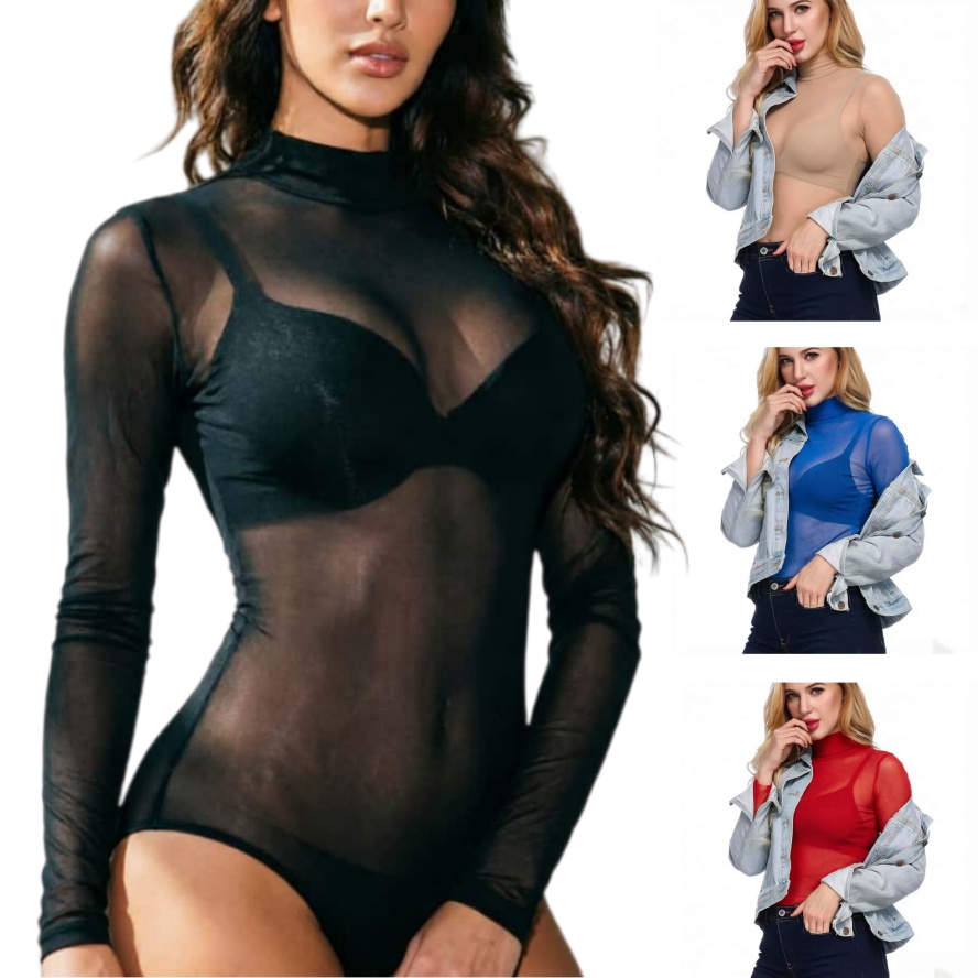 FREEAUCE NIEUWE Lange Mouw Een - Mesh Top Layering recensie en prijs