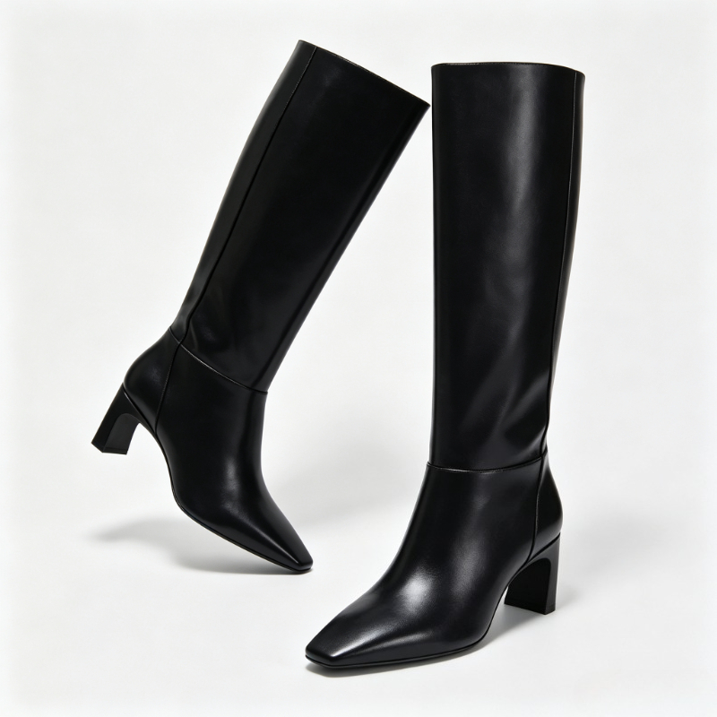 Modieuze leren kitten heels da - Street Fashion Female recensie en prijs