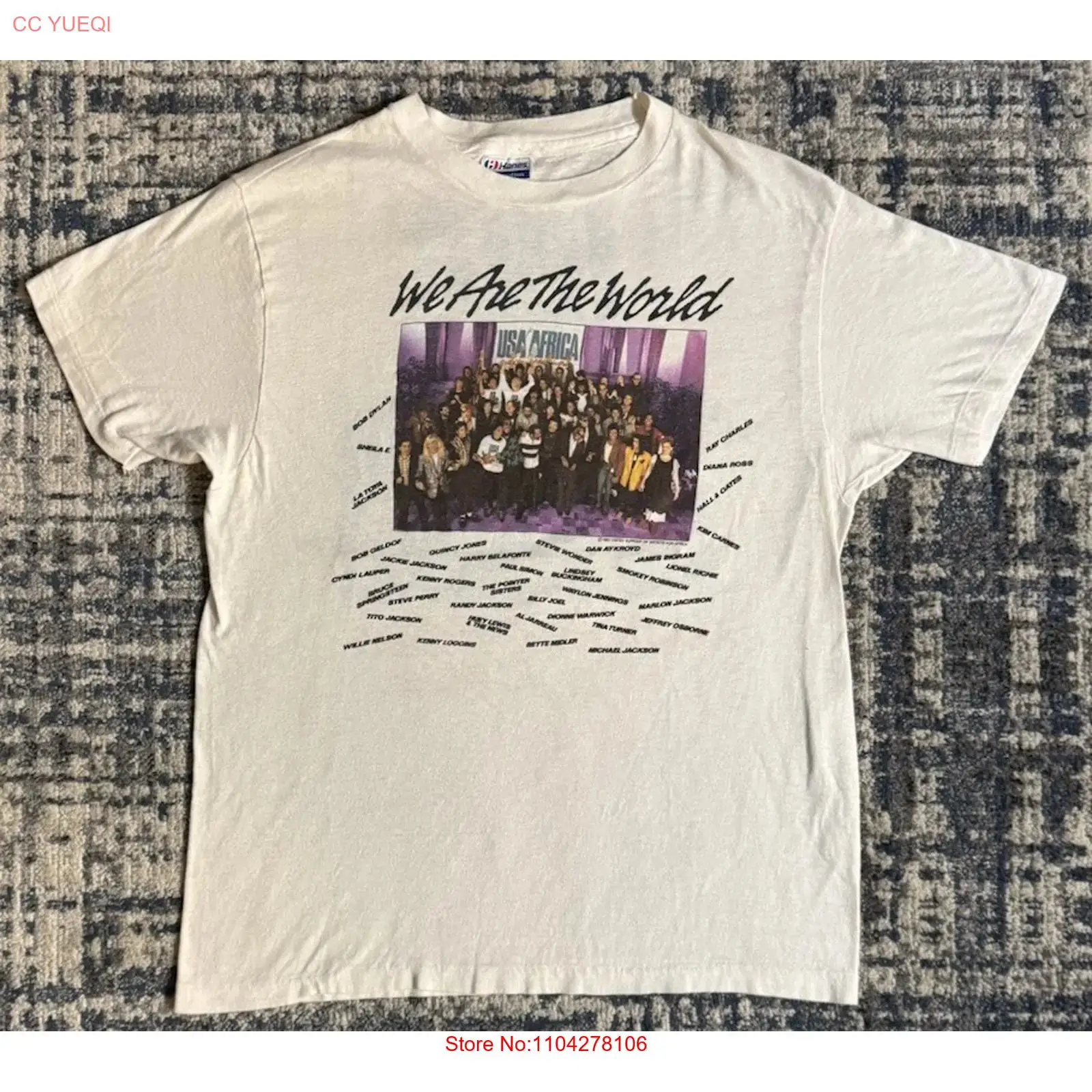 Vintage 1985 We Are The World  - Street Fashion Magazine recensie en prijs