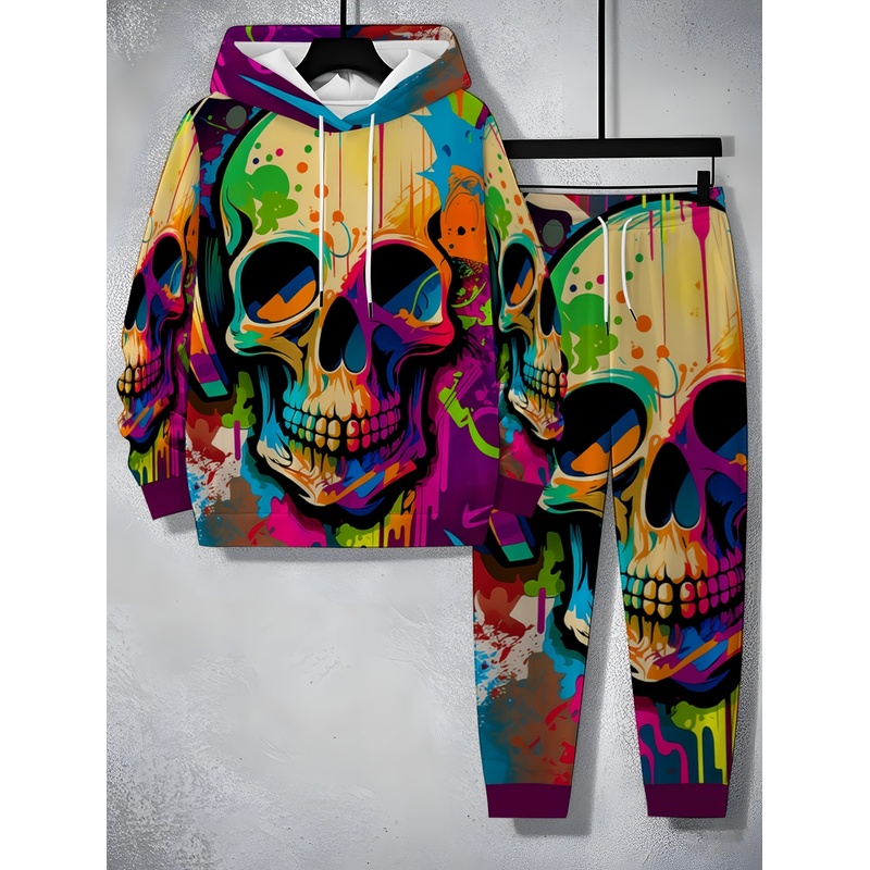 Modieuze set met skeletpatroon - Street Fashion Style recensie en prijs