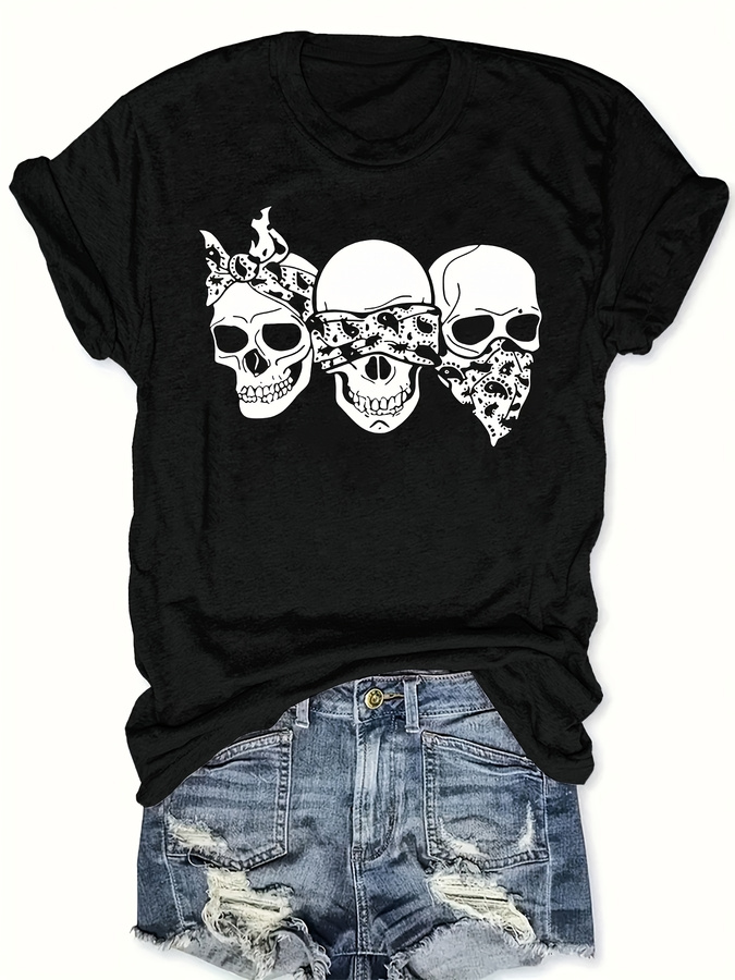 Happy Cartoon Skull T-shirt, l - Street Fashion Style Male recensie en prijs