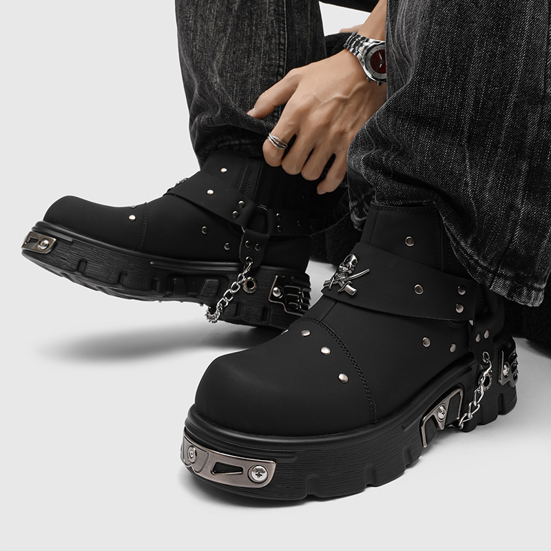 Rock Punk Metal Patchwork Moto - Street Fashion Style Male recensie en prijs