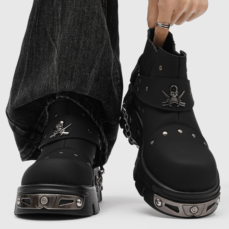 Rock Punk Metal Patchwork Moto - Street Fashion Style Male recensie en prijs
