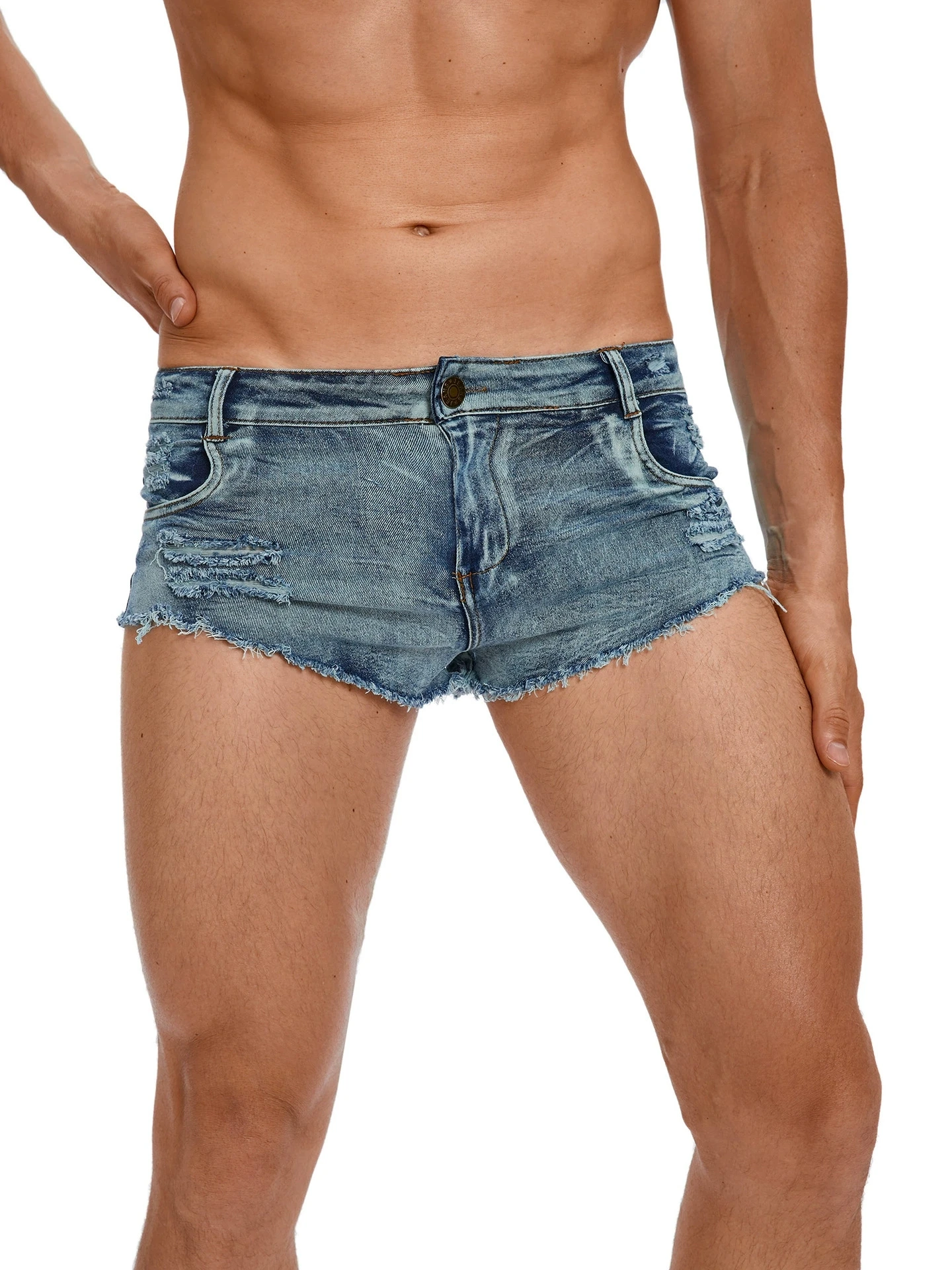 Heren jeansshorts met lage tai - Street Fashion Jeans recensie en prijs