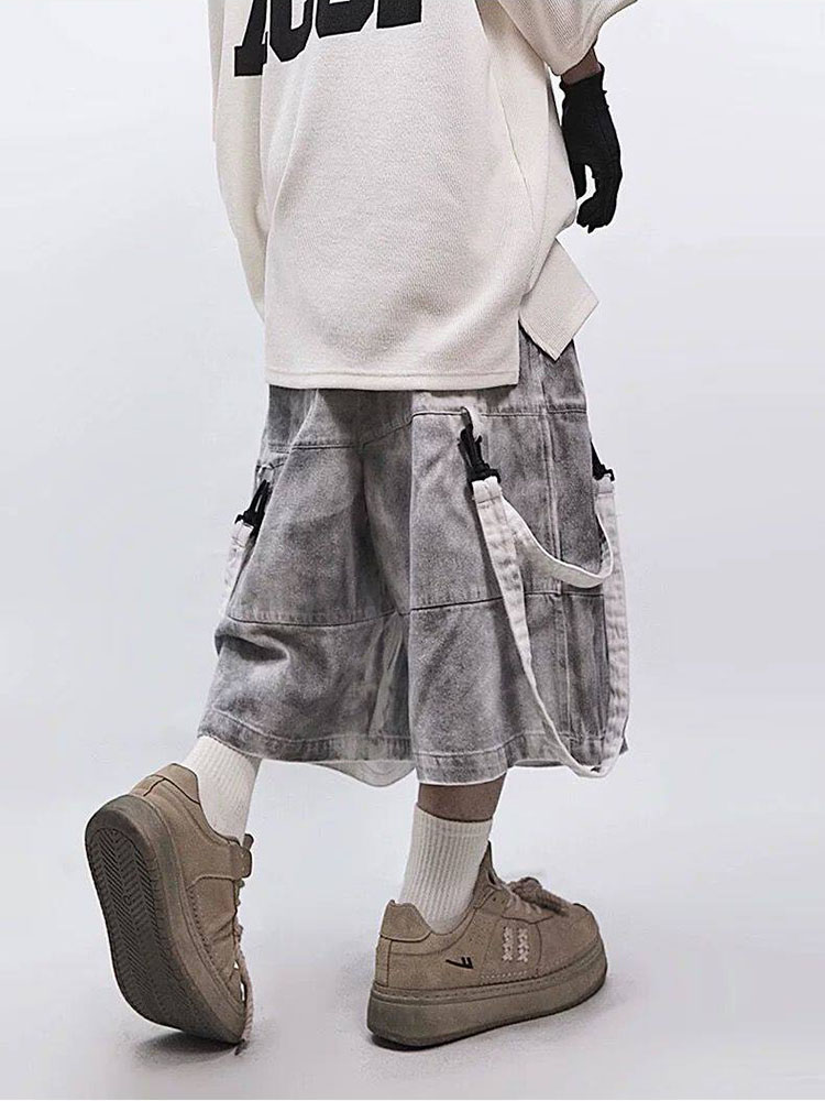 Retro hiphop heren gescheurde  - Street Fashion Style Male recensie en prijs