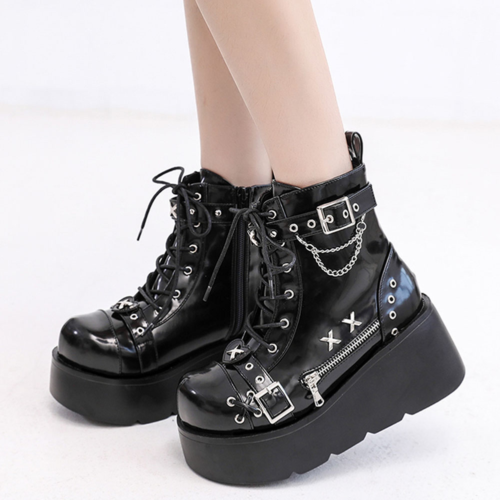 Brand New Dames Goth Platform  - Street Fashion Female recensie en prijs